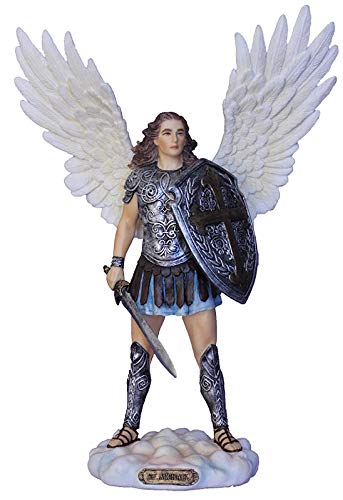 11" Veronese St. Michael Statue, Full Color Resin, # 17695
