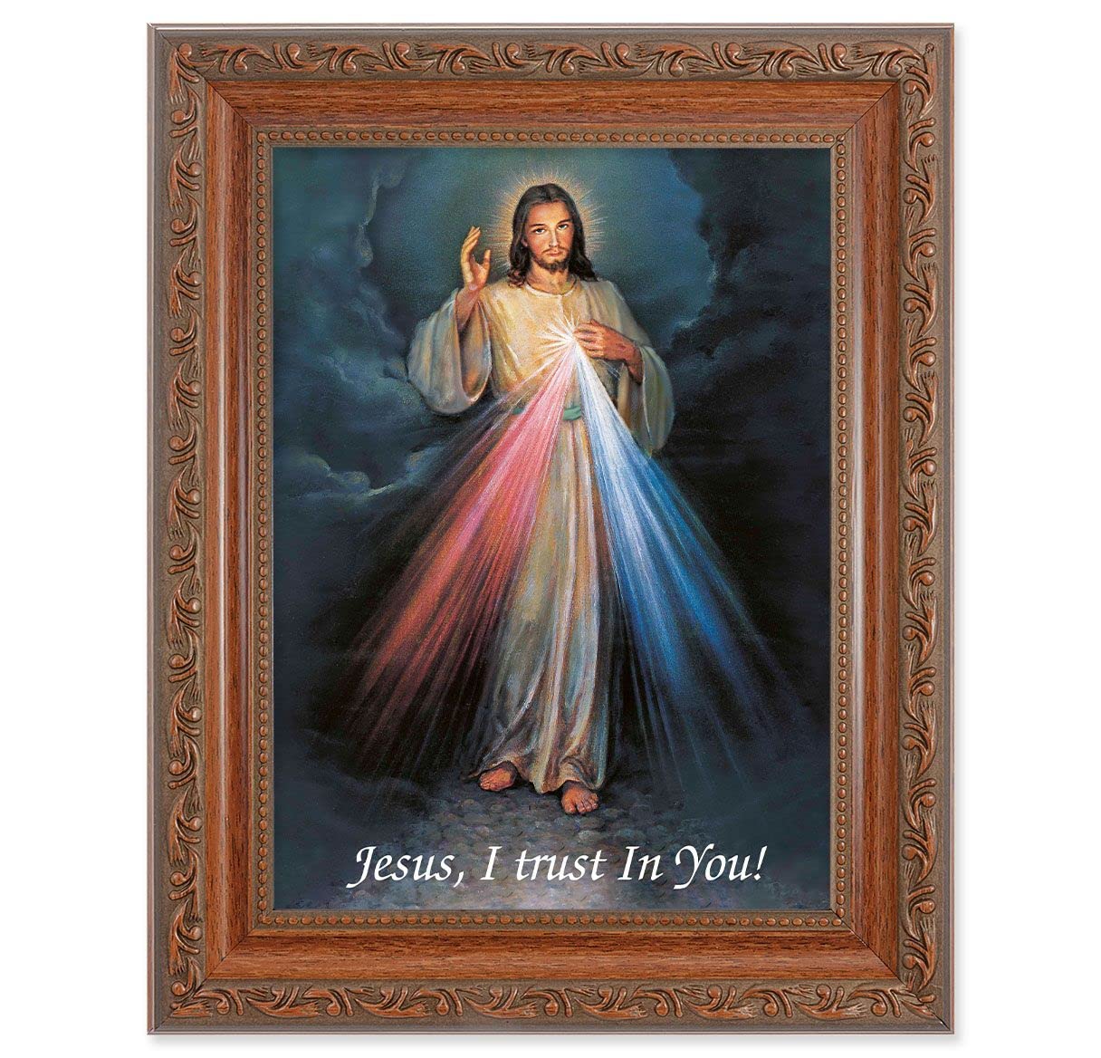 Divine Mercy Picture under Glass, 8.25"x10.25", # 57379