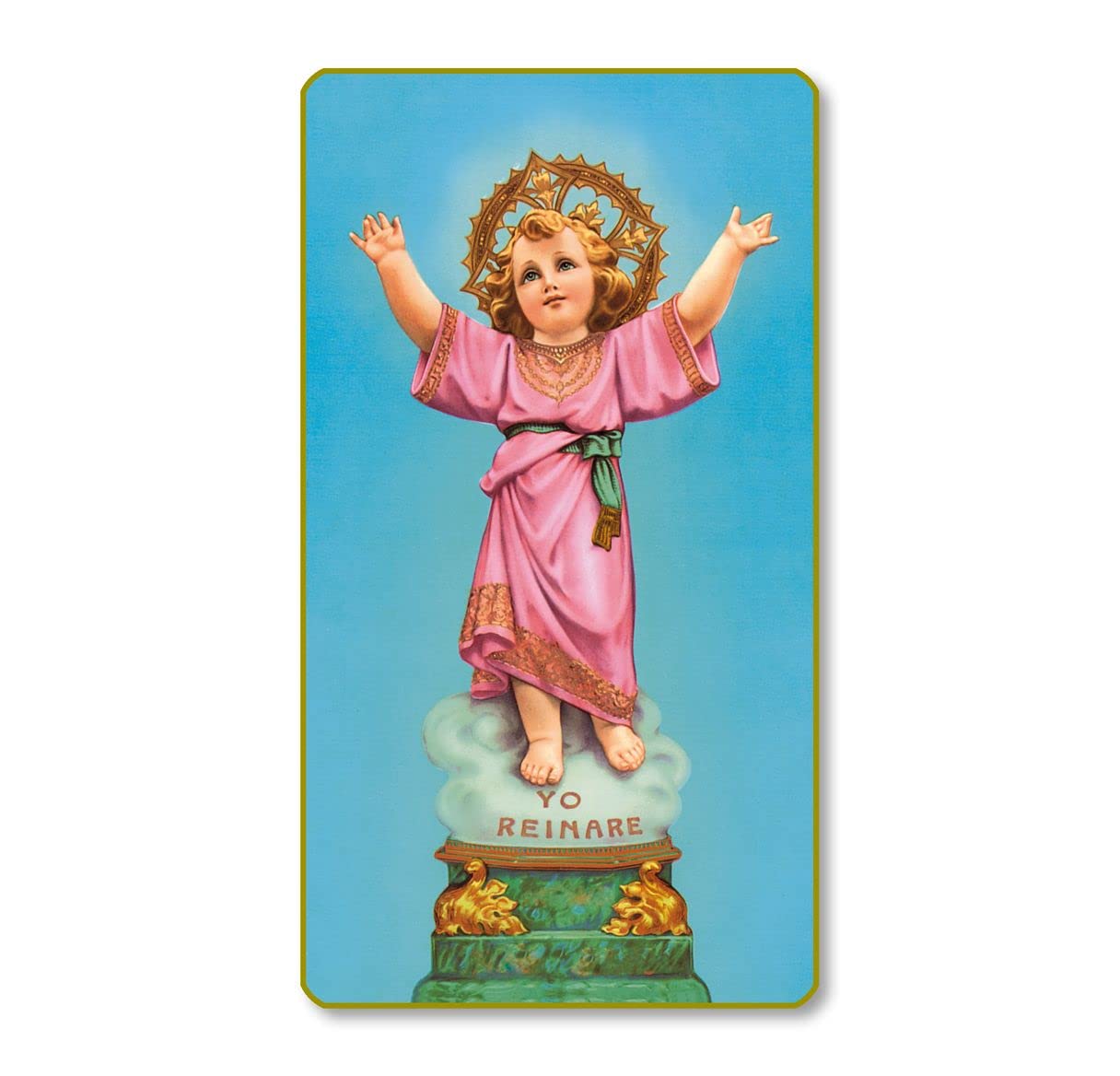 Divino Nino Italian Paper Holy Cards, 2"x4", Blank Back, 100-Pack, # 6233