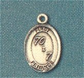 "70 x 7" First Penance 1/2" Oval Medal 14kt Gold Filled, Your Choice of Chain, # 98614