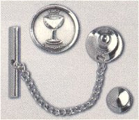 First Communion Tie Tack / Lapel Pin Sterling, # 43361
