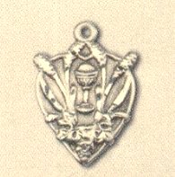 First Communion Medal 11/16" Wheat Gold Filled, Your Choice of Chain # 3654