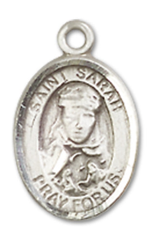 Fine Pewter Charm Medal, 1/2", St. Sarah, Your Choice of Chain, # 10405