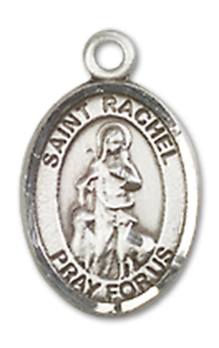 1/2" Sterling Silver Charm Medal, St. Rachel, Your Choice of Chain, # 10105