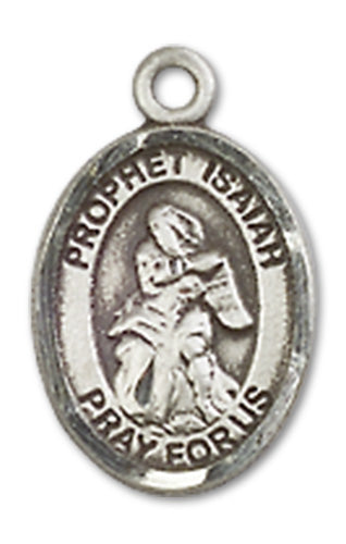 Prophet Isaiah Charm Medal, Fine Pewter, 1/2", Your Choice of Chain, # 10503