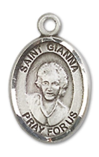 St. Gianna Beretta Molla Charm Medal, Fine Pewter, 1/2", Your choice of chain, # 10570