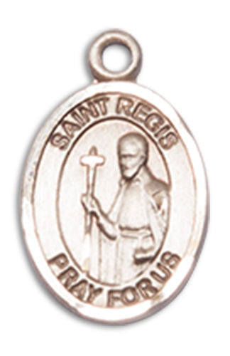 Fine Pewter Charm Medal, 1/2", St. Regis, Your Choice of Chain, # 10633