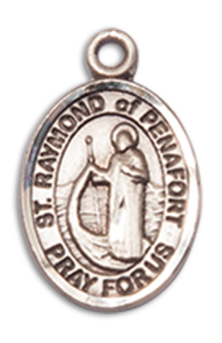 Fine Pewter Charm Medal, 1/2", St. Raymond of Penafort, Your Choice of Chain, # 10640