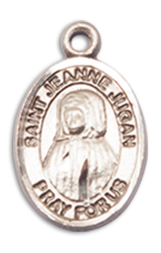 1/2" Sterling Silver St. Jeanne Jugan Charm Medal, Your Choice of Chain, # 10267