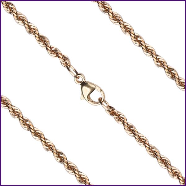 16" French Rope Chain, 2.4mm wide, 14kt Gold Filled, # 9627