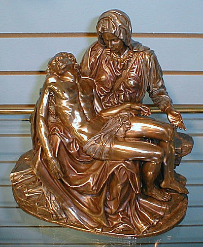 Pieta Bronzed Resin Statue 10-1/4", 92034