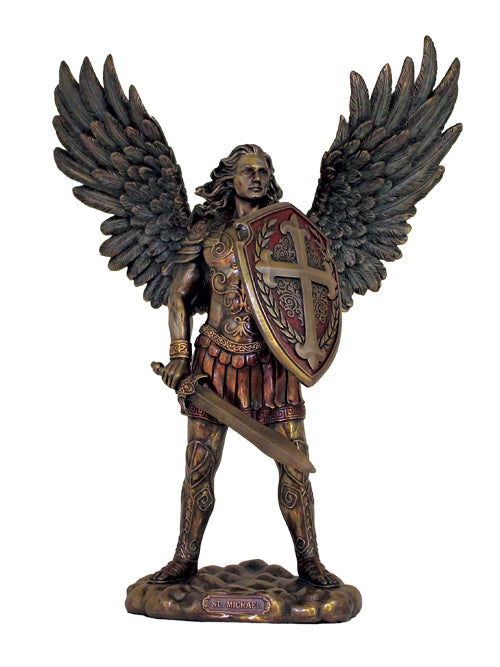 11" Veronese St. Michael, Cold Cast Bronze with Highlights, # 1694