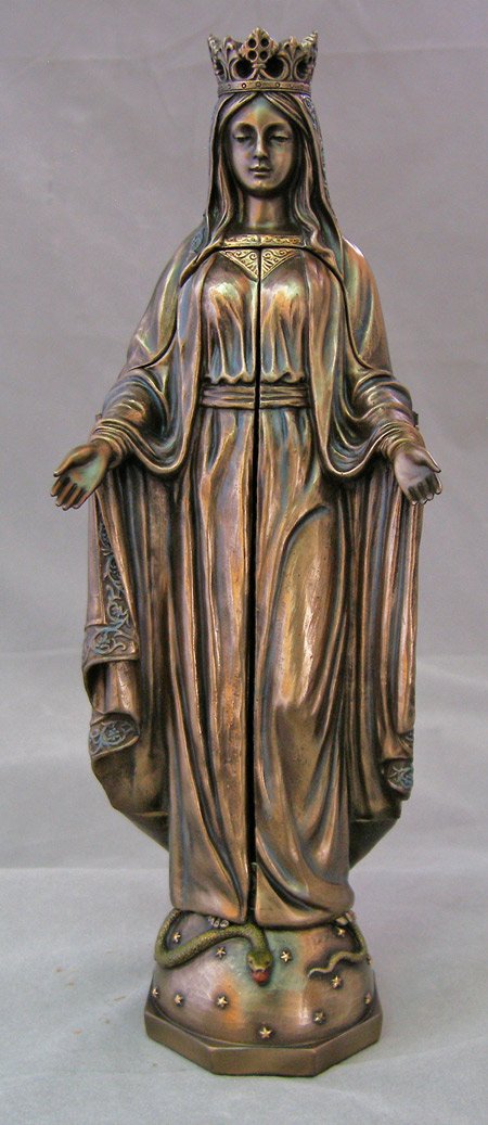 11" Our Lady of Sorrows Opening Triptych, Cold Cast Bronze, # 61767