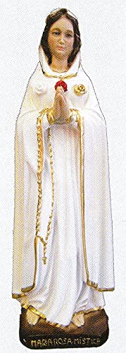 Rose of Mystica in hand-painted alabaster, 11.5". Made in Italy., 9388