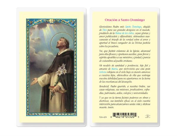 San Dominic Oracion Spanish Laminated Holy Cards, 25-Count Value Pack, # 18254