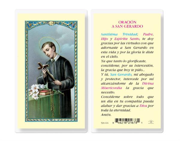 ORACION A SAN GERARDO MAYELA Spanish Laminated Holy Cards, 25-Count Value Pack, # 18261