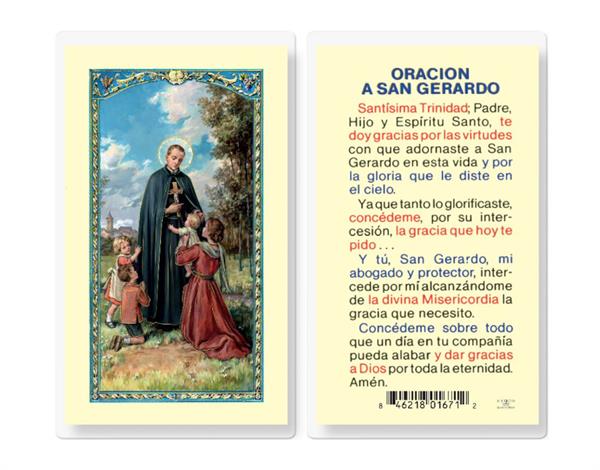 Oracion a San Gerardo Mayela Spanish Laminated Holy Cards, 25-Count Value Pack, # 18262