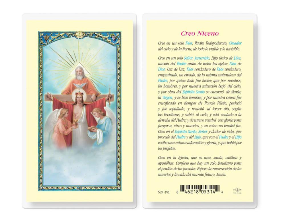 Credo de Nicea Spanish Laminated Holy Cards, 25-Count Value Pack, # 18301