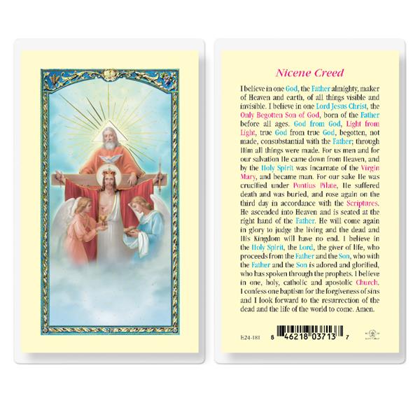 Nicene Creed Laminated Holy Cards, 25-Count Value Pack # 18331
