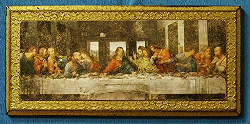 Last Supper Florentine plaque, 11 x 5". Made in Italy., # 7391