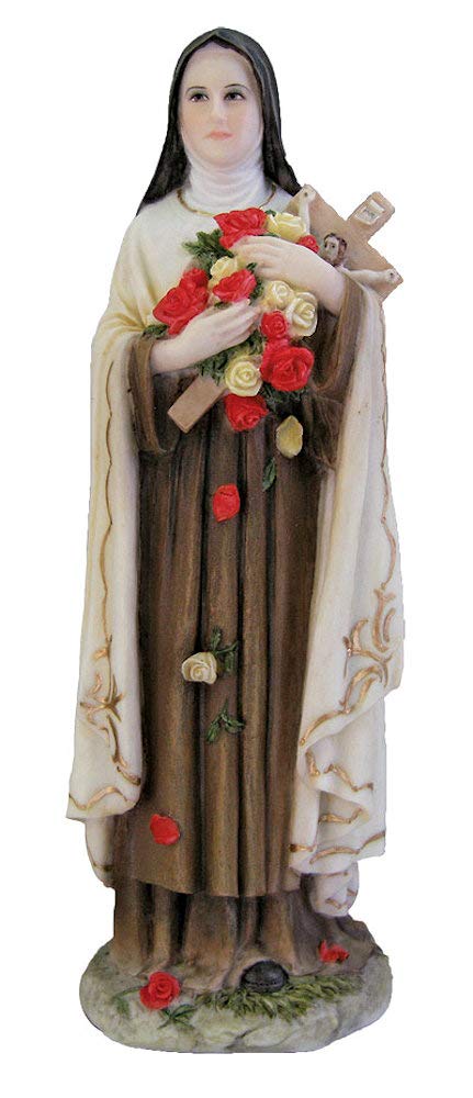 8" St. Therese Lisieux Statue, Hand Painted, # 92755