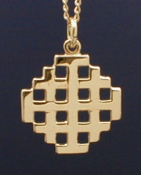 3/4" Jerusalem Cross, 14kt Gold Filled, Your Choice of Chain, # 2257