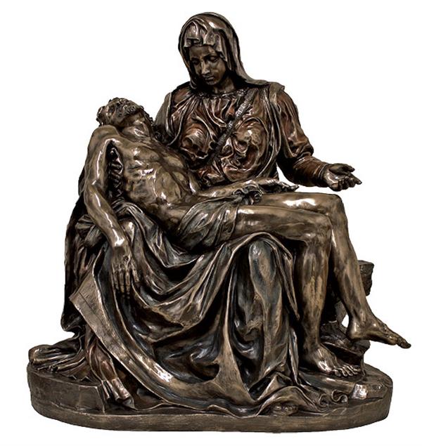 Veronese Pieta Bronzed Resin Statue 31", 2336