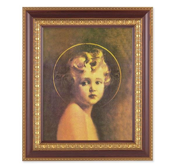 Chambers: Light of The World, 11-1/2"x13-1/2, Cherry Finish with Gold Egg & Dart Frame, Italian Print Under Glass # 25957