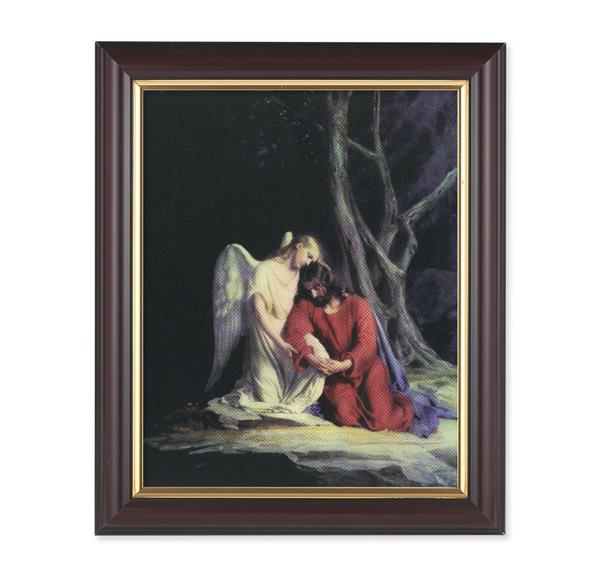 Chambers: Agony in The Garden, 10"x12", Classic Fluted Walnut Finished Frame, Italian Print Under Glass # 26171