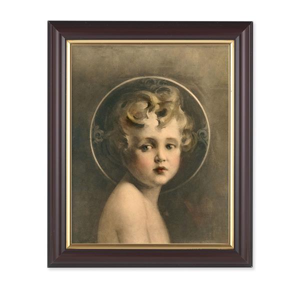 Chambers: Light of The World, 10"x12", Classic Fluted Walnut Finished Frame, Italian Print Under Glass # 26177