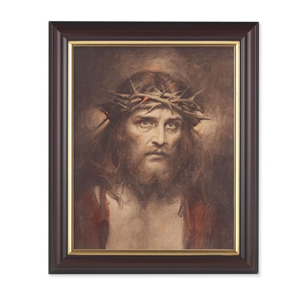Chambers: ECCE Homo, 10"x12", Classic Fluted Walnut Finished Frame, Italian Print Under Glass # 26193