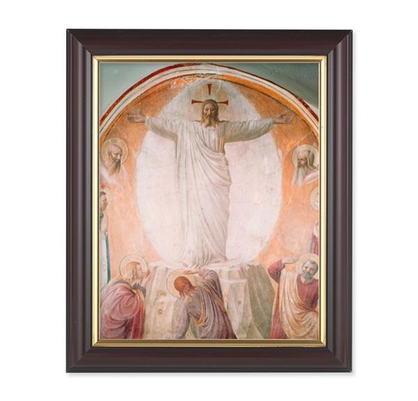 Transfiguration of Christ, 10"x12", Classic Fluted Walnut Finished Frame, Italian Print Under Glass # 26335