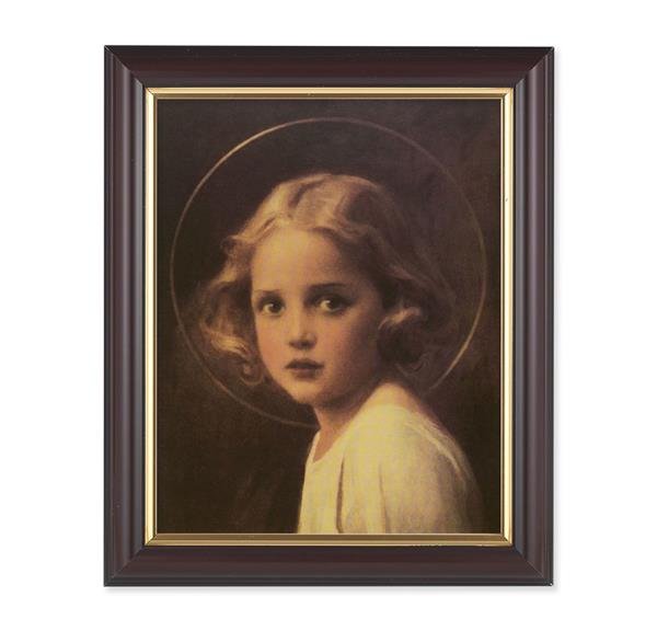 Chambers: Mary Most Holy, 10"x12", Classic Fluted Walnut Finished Frame, Italian Print Under Glass # 26336