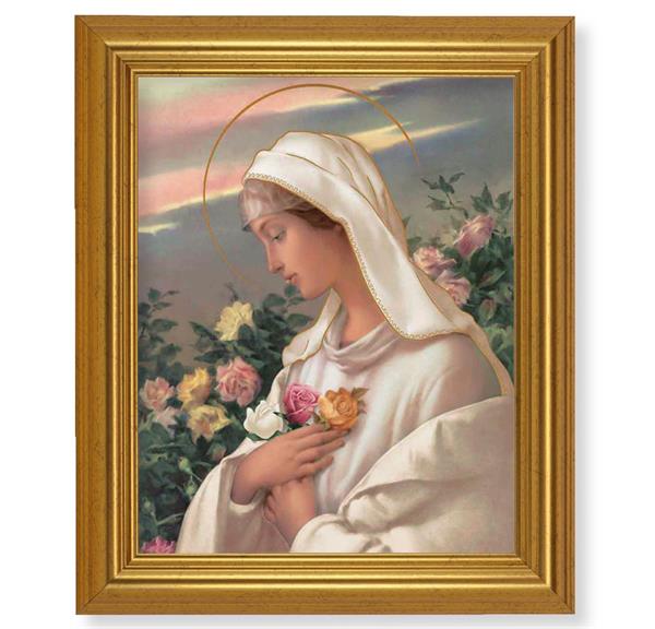 Mystical Rose, 10"x12" Gold-Leaf Finished Classic Frame, Italian Print on Artboard # 27238