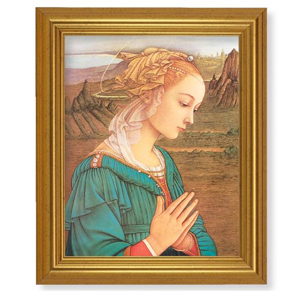 Lippi: Madonna, 10"x12" Gold-Leaf Finished Classic Frame, Italian Print on Artboard # 27262