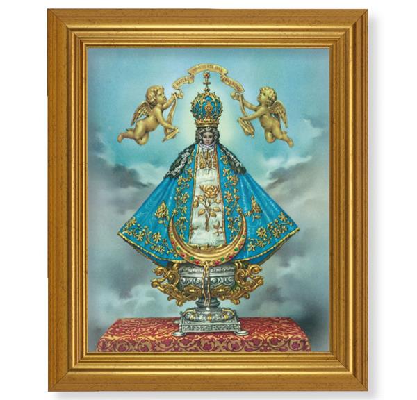 Virgen de San Juan, 10"x12" Gold-Leaf Finished Classic Frame, Italian Print on Artboard # 27267