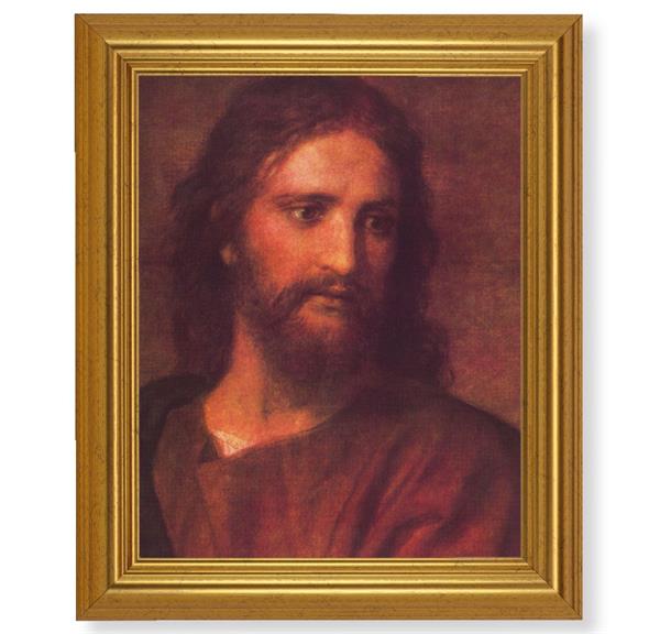 Hofmann: Christ at 33 Picture, 10"x12" Gold-Leaf Finished Classic Frame, Italian Print on Artboard # 27373