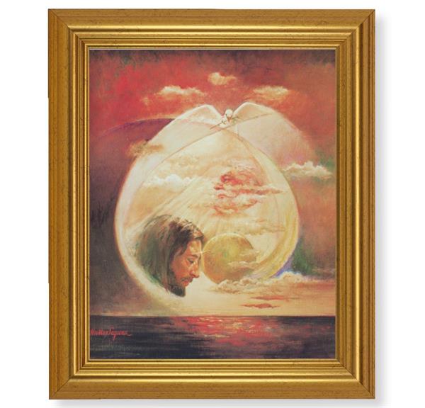 Segura: The Trinity Picture, 10"x12" Gold-Leaf Finished Classic Frame, Italian Print on Artboard # 27376