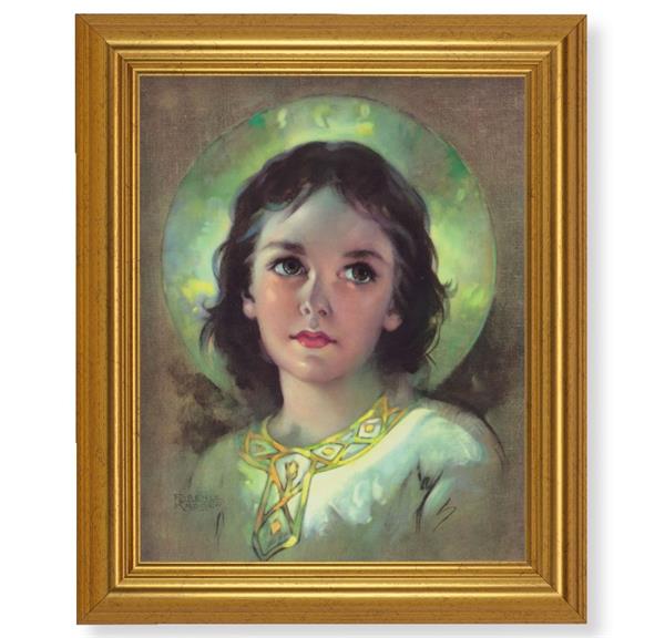The Child Jesus Picture, 10"x12" Gold-Leaf Finished Classic Frame, Italian Print on Artboard # 27383
