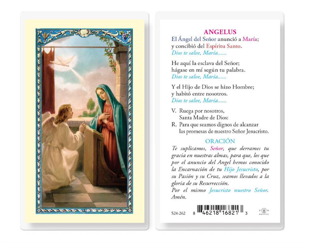 Angelus, Estampas Sagradas Laminadas, Paquete de 25, #2800