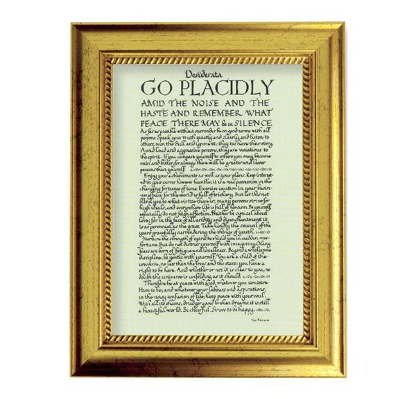 Desiderata 6-3/4"x8-3/4 Antique Gold Frame with Rope Detail Lip, Textured # 28009