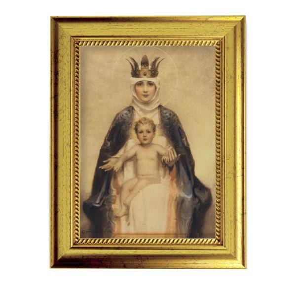 Chambers: Heavenly Queen 6-3/4"x8-3/4 Antique Gold Frame with Rope Detail Lip, Textured # 28017
