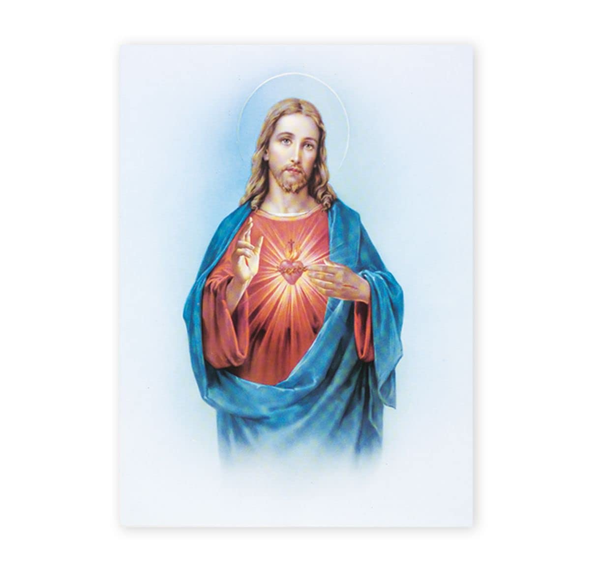 19" x 27" Poster of the Sacred Heart, Italian gold embossed, #, 98452