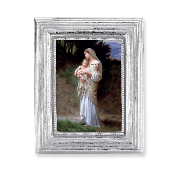 Divine Innocence Picture, Silver Finish 3-7/8"x4-3/4 Frame, Exclusive Gold Stamped Print Under Glass # 28376