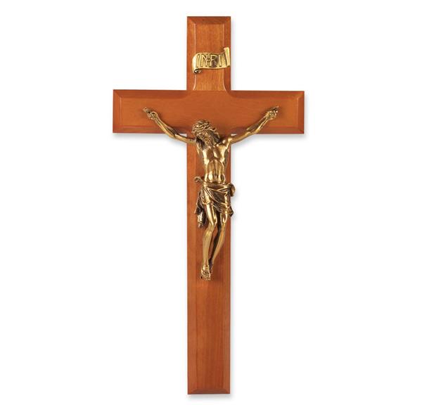 11" Cherry Cross with a Museum Gold Corpus # 28766
