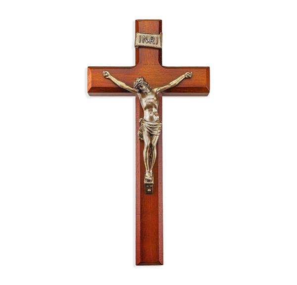 11" Two Tone Cross with Gold Corpus # 28807