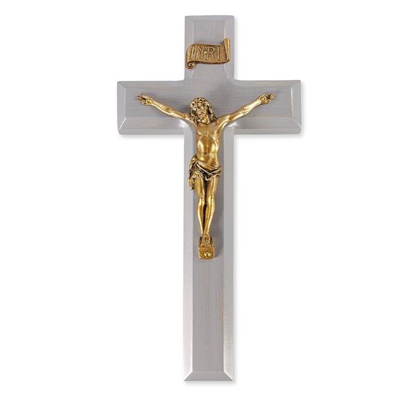 9" Grey Cross w/Gold Corpus # 28893