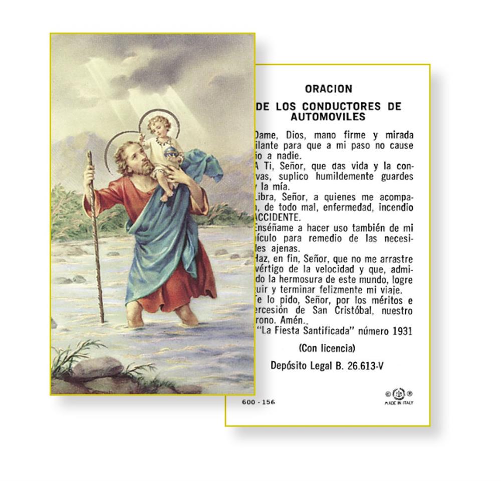 Oracion de los Conductores de Automoviles Spanish Paper Holy Cards, 100-Count Value Pack, # 2927