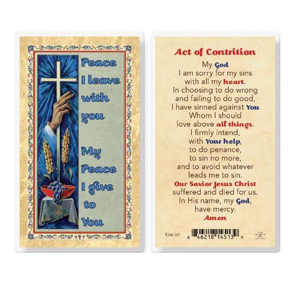 Act of Contrition Gold Stamped Laminated Holy Cards, 25-Count Value Pack # 29410