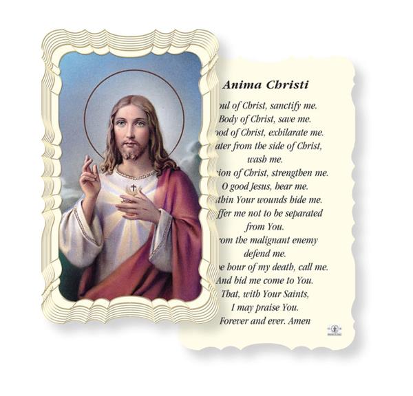 Anima Christi Paper Holy Cards, Gold Foil Embossed, 50-Count Value Pack # 29525